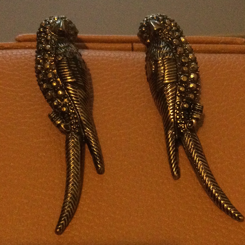 New Antique Style Parrot Earrings